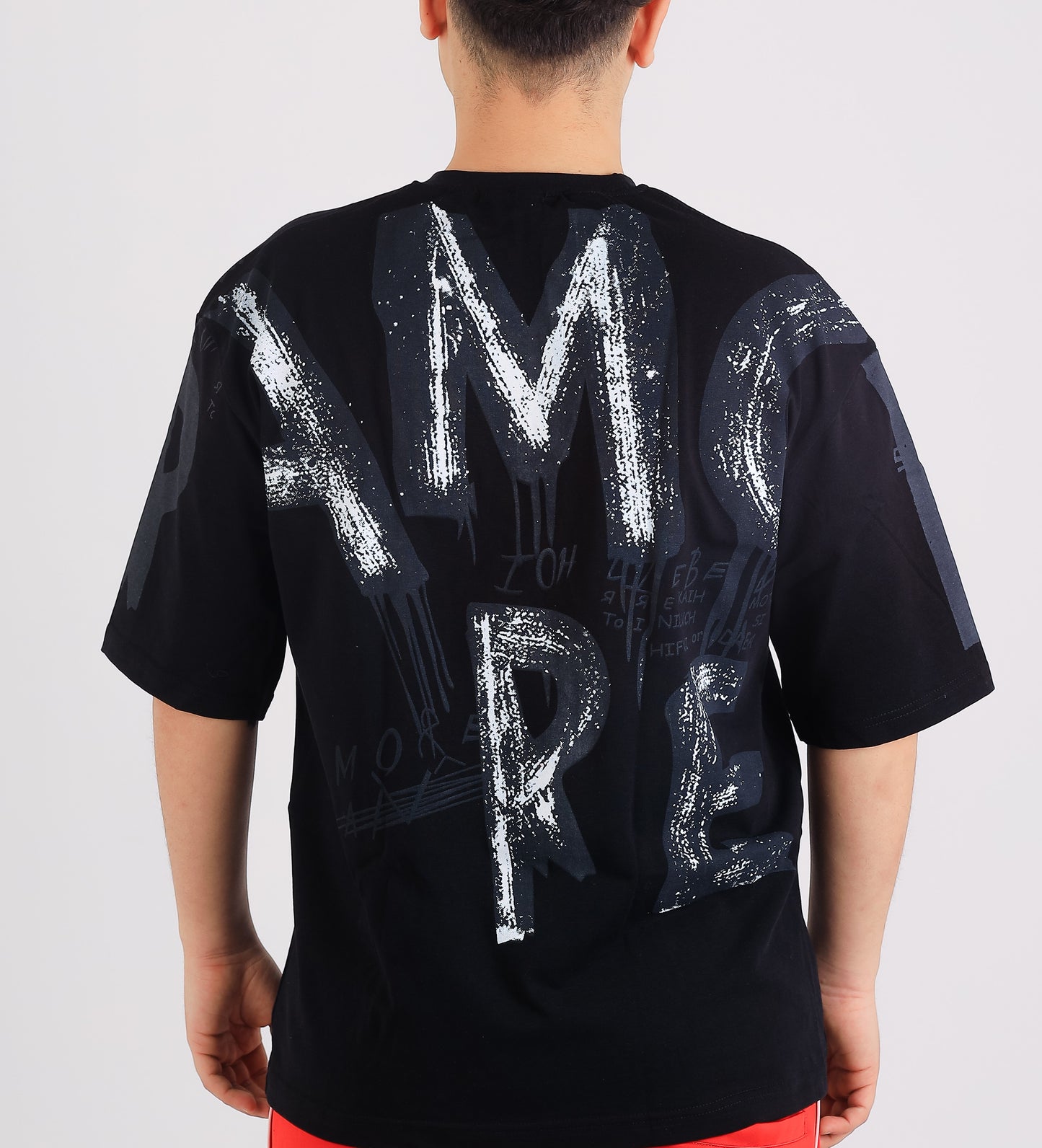 Sky Graffiti Oversized Street Tee